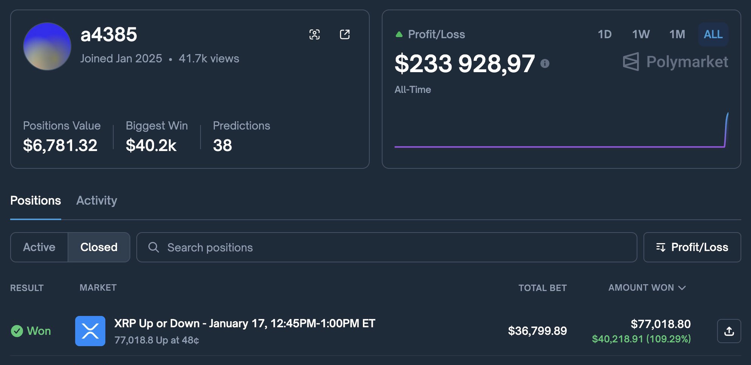 Wallet Master interface